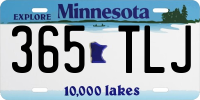 MN license plate 365TLJ