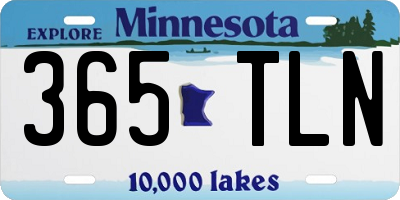 MN license plate 365TLN