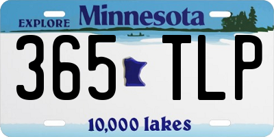 MN license plate 365TLP