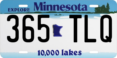MN license plate 365TLQ