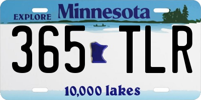 MN license plate 365TLR