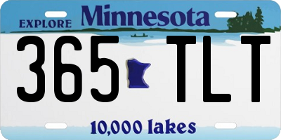 MN license plate 365TLT
