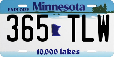 MN license plate 365TLW