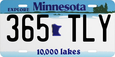 MN license plate 365TLY