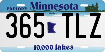 MN license plate 365TLZ