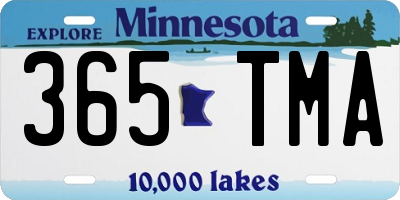 MN license plate 365TMA