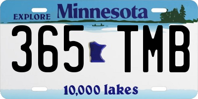 MN license plate 365TMB