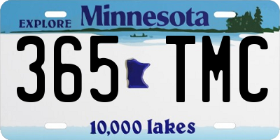 MN license plate 365TMC