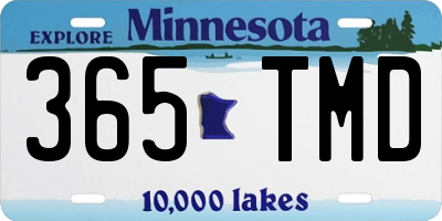 MN license plate 365TMD