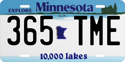 MN license plate 365TME