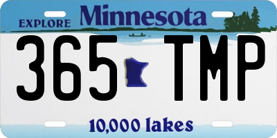 MN license plate 365TMP