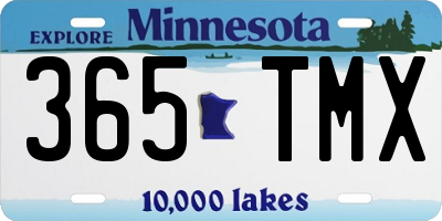 MN license plate 365TMX