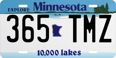 MN license plate 365TMZ