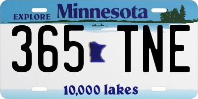 MN license plate 365TNE