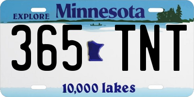 MN license plate 365TNT