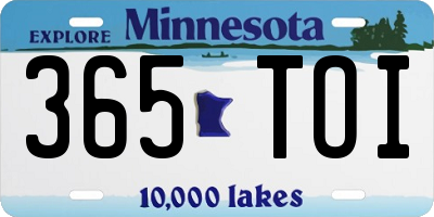 MN license plate 365TOI