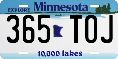 MN license plate 365TOJ