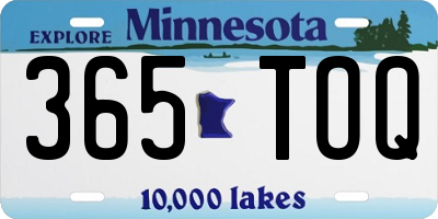 MN license plate 365TOQ