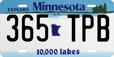 MN license plate 365TPB