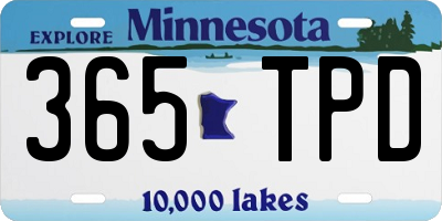 MN license plate 365TPD