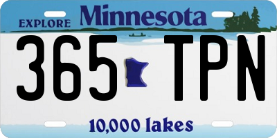 MN license plate 365TPN