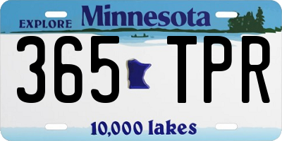 MN license plate 365TPR