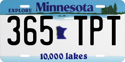 MN license plate 365TPT