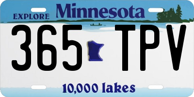 MN license plate 365TPV