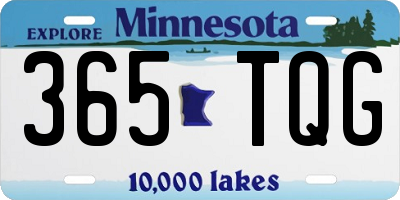 MN license plate 365TQG