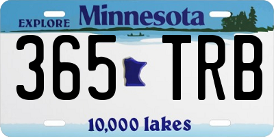 MN license plate 365TRB