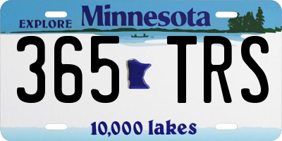 MN license plate 365TRS