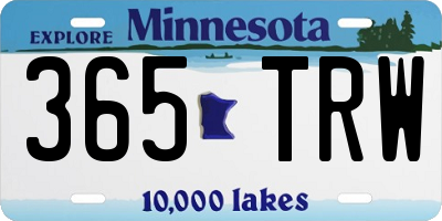 MN license plate 365TRW