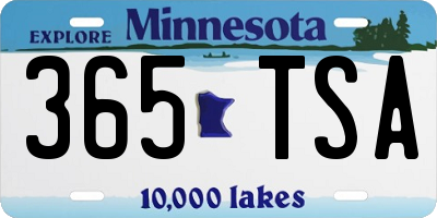 MN license plate 365TSA