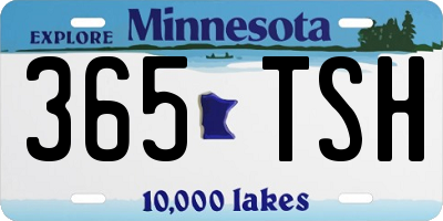 MN license plate 365TSH