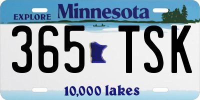 MN license plate 365TSK