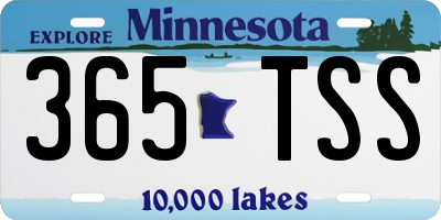 MN license plate 365TSS