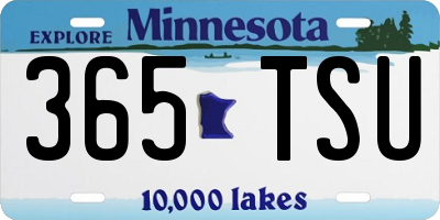 MN license plate 365TSU