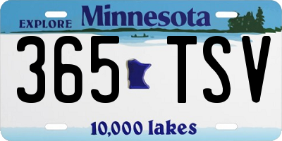 MN license plate 365TSV
