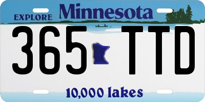 MN license plate 365TTD