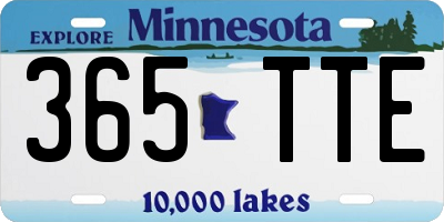 MN license plate 365TTE