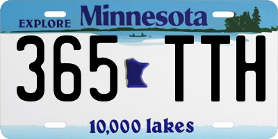 MN license plate 365TTH