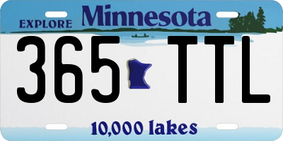 MN license plate 365TTL