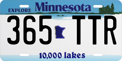 MN license plate 365TTR
