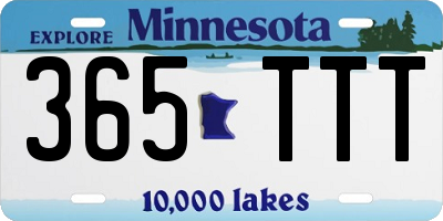 MN license plate 365TTT