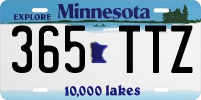 MN license plate 365TTZ