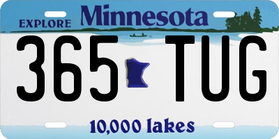 MN license plate 365TUG
