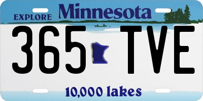 MN license plate 365TVE