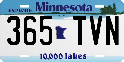 MN license plate 365TVN