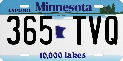 MN license plate 365TVQ