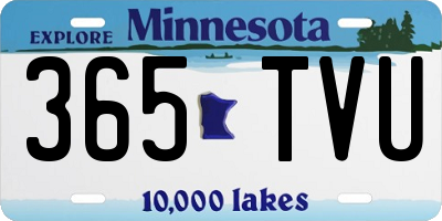 MN license plate 365TVU